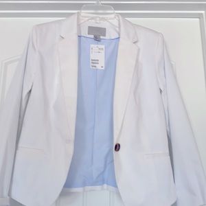 NWT H&M White Lined Blazer, Ladies 10
